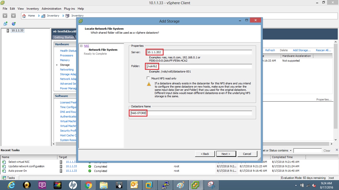 Remote Infrastructure Management Clustered Data Ontap 9 NFS and iSCSI