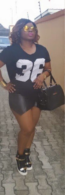 halima abubakar mini skirt