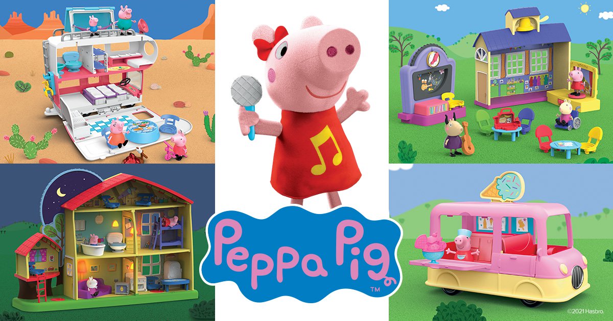 Peppa Pig Family Home Feature Playset w/ Lights, Sounds, & Accessories 