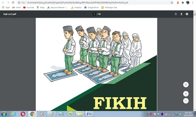 Buku fikih kelas 2 sd/mi sesuai kma 183 tahun 2019