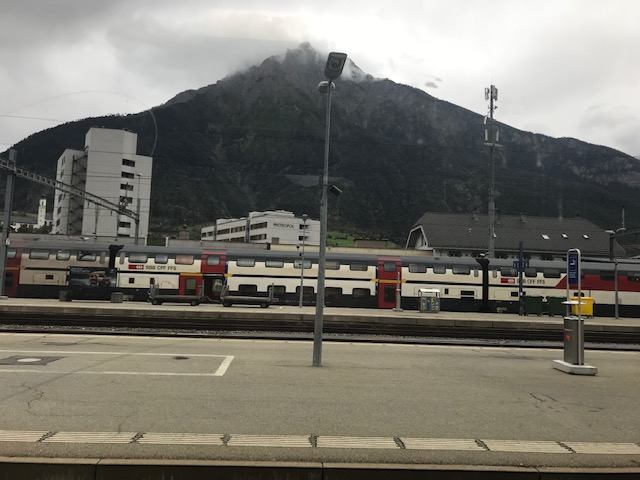 スイス・ブリークの駅