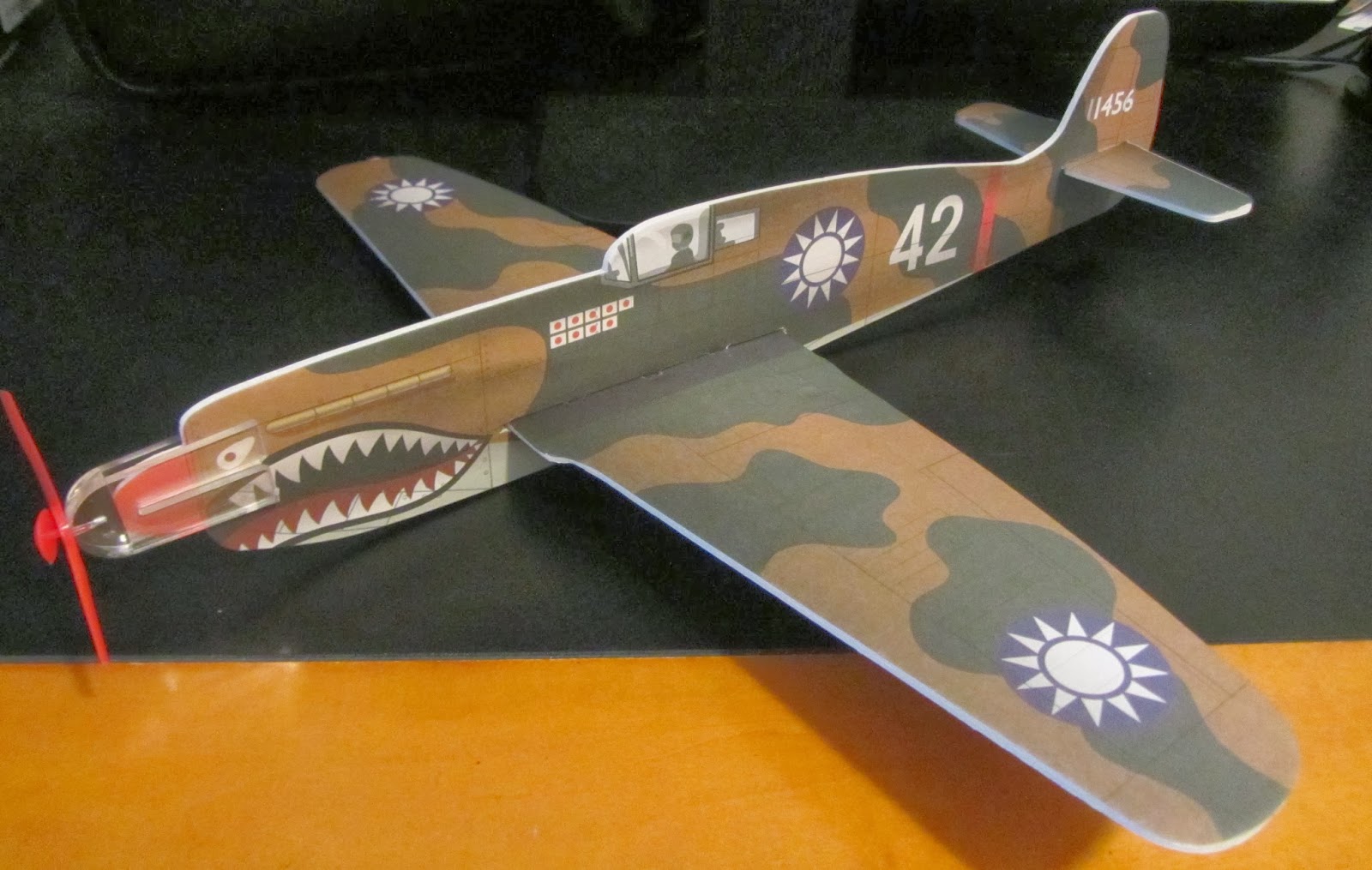 The Styrofoam Glider Squadron Large War Plane Gliders Curtiss P40