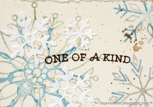Layers of ink - Snowflake Builder Card Tutorial by Anna-Karin Evaldsson.