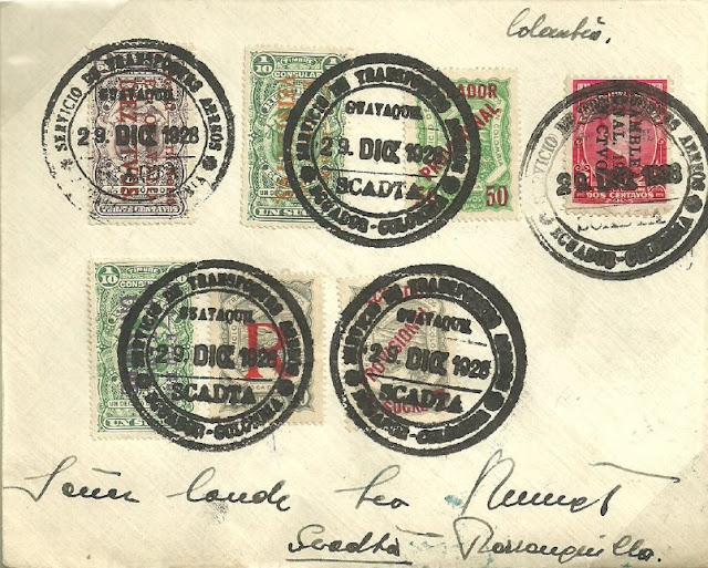 Actualidad Filatélica SCADTA SOBRE FRANQUEOS FORJADOS