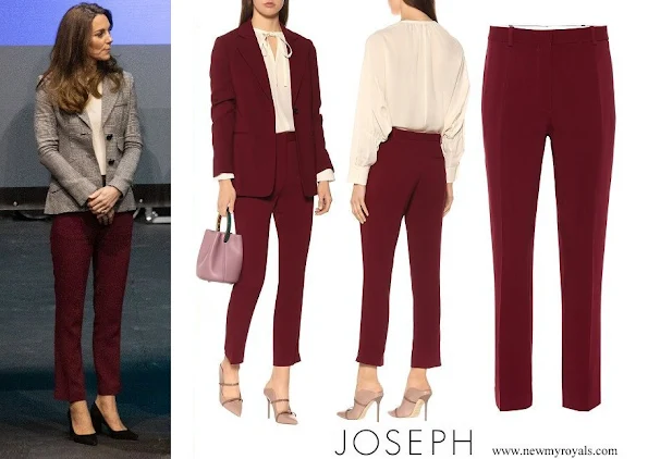 Kate Middleton wore JOSEPH Zoom cady slim pants