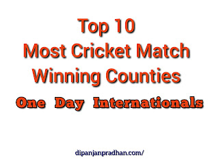 10 Most Winning Countries in One Day International Cricket 10 Most Winning Countries in One Day International Cricket