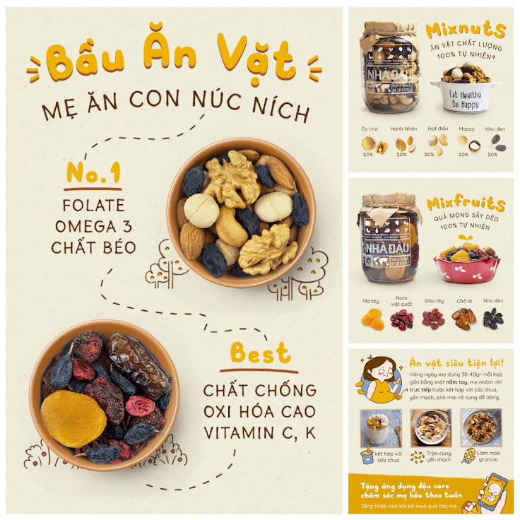 [A36] Tiết lộ bí quyết bổ sung Axit folic cho Mẹ Bầu trong bữa phụ