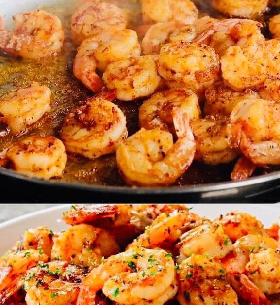 Shrimp with garlic butter sauce S.RECIPES