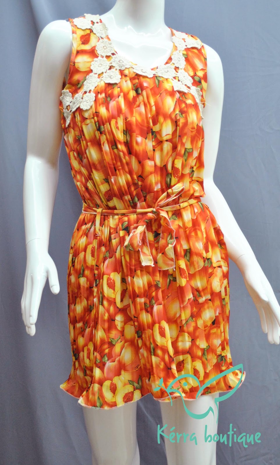 Kërra Boutique: D&G Inspired Fruit Print Dress RM55