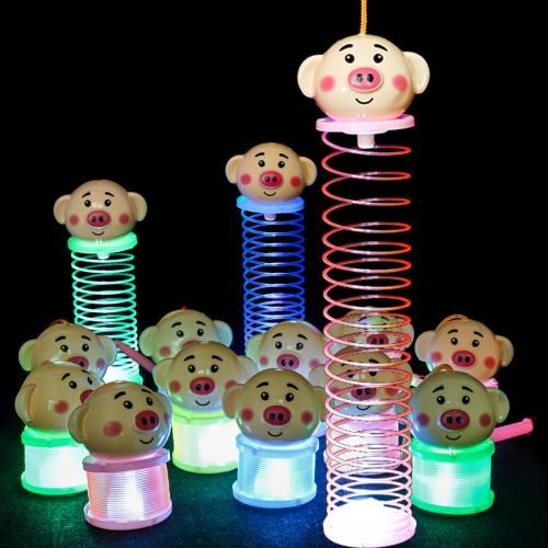 Lồng đen Noel lò xo đèn led cho bé hình heo và chuột mickey