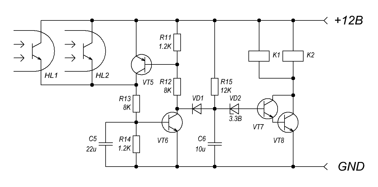 Схема защиты полевого транзистора