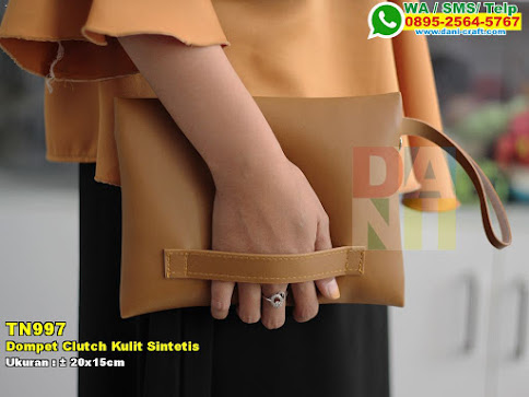 Dompet Clutch Kulit Sintetis