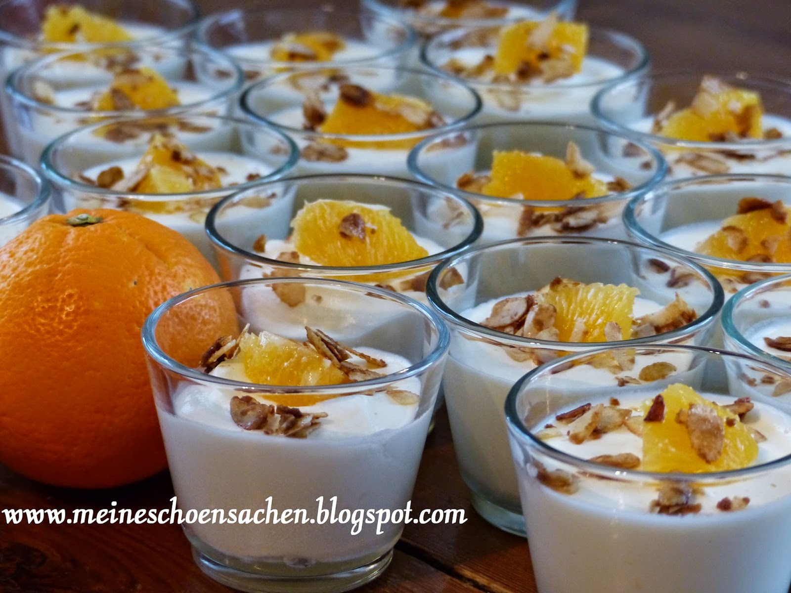 Meine Schönsachen: Nachtisch in kleinen Gläsern: Joghurt-Orangen-Creme