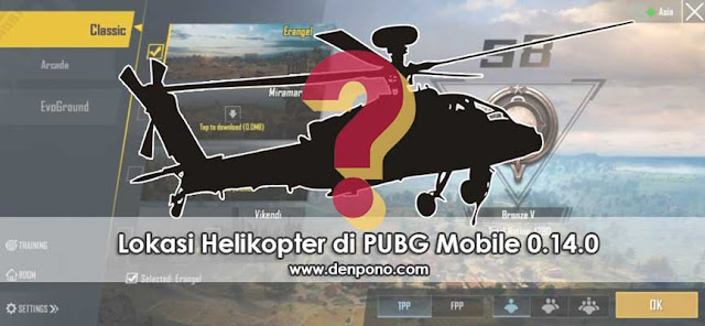 5 Lokasi Spot Helikopter di PUBG Mobile 0.14.0