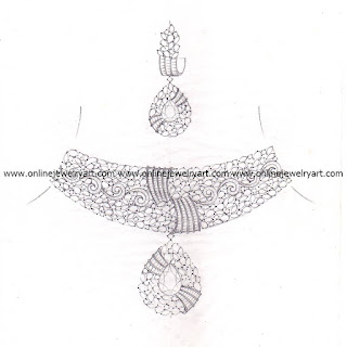 Diamond Choker Necklace Online | Jewelry Design Website