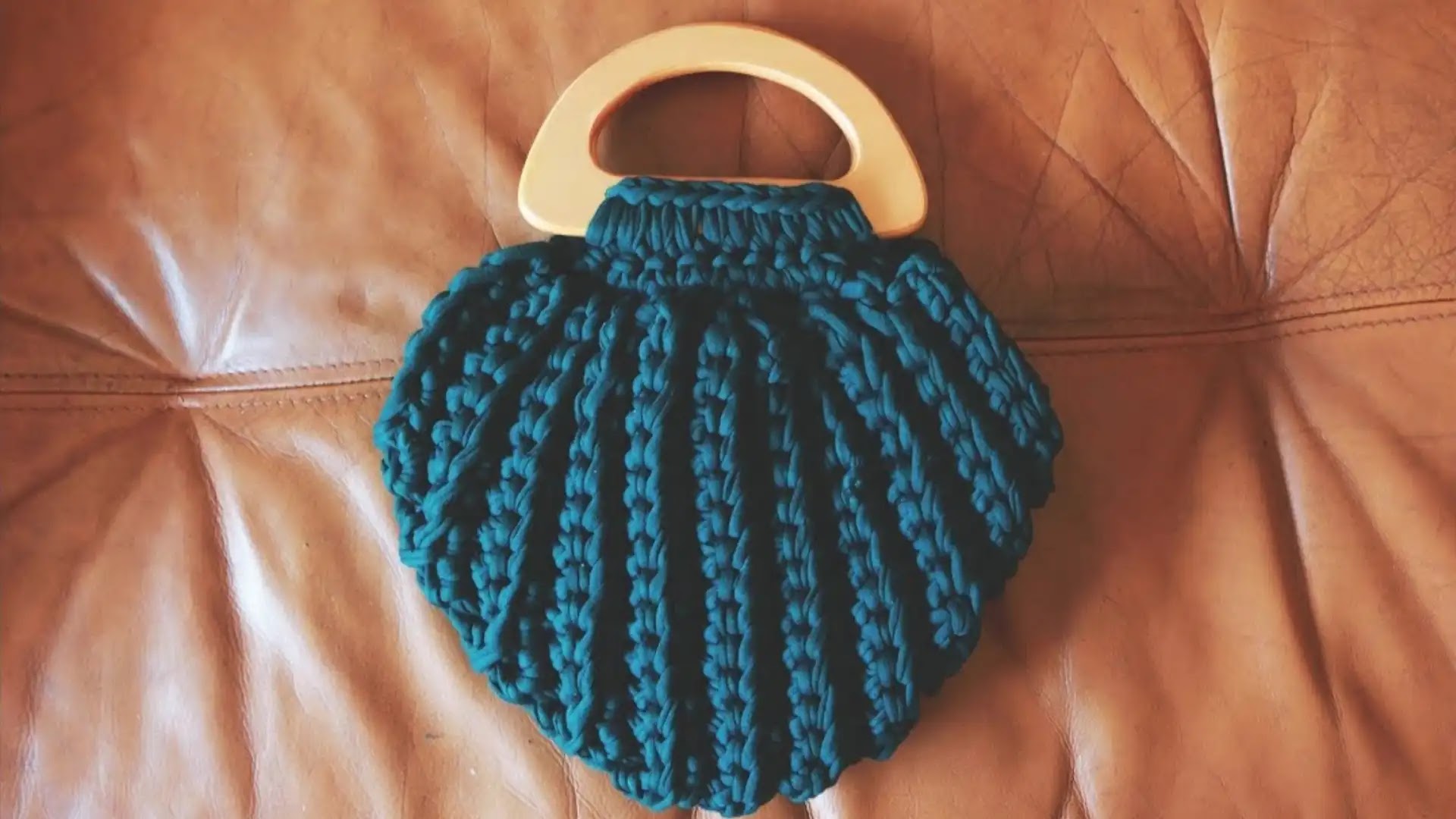 Aprende a Tejer Bolso a Trapillo Crochet