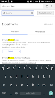 cara mengganti tampilan chrome di android