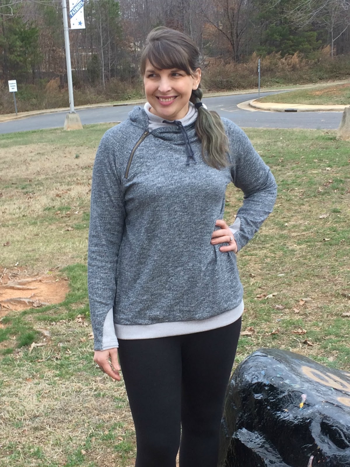 Real Girl's Realm What I am Wearing Double Hooded Sweatshirt and