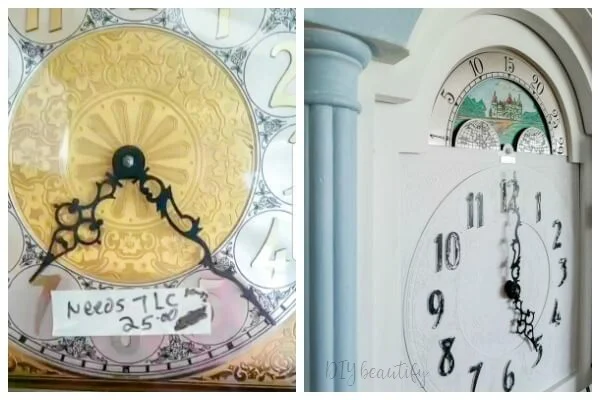 clock face before after