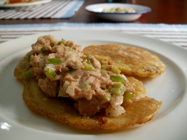 Tostones de plátano de Canarias