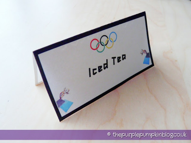 Olympics Party Food Labels - Freebie Printable at The Purple Pumpkin Blog