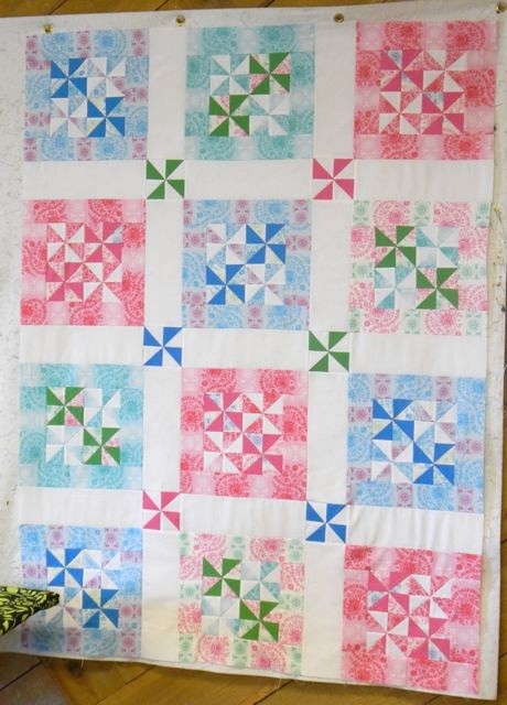 Quilting land pastel pinwheel quilt Quilting land pastel pinwheel quilt