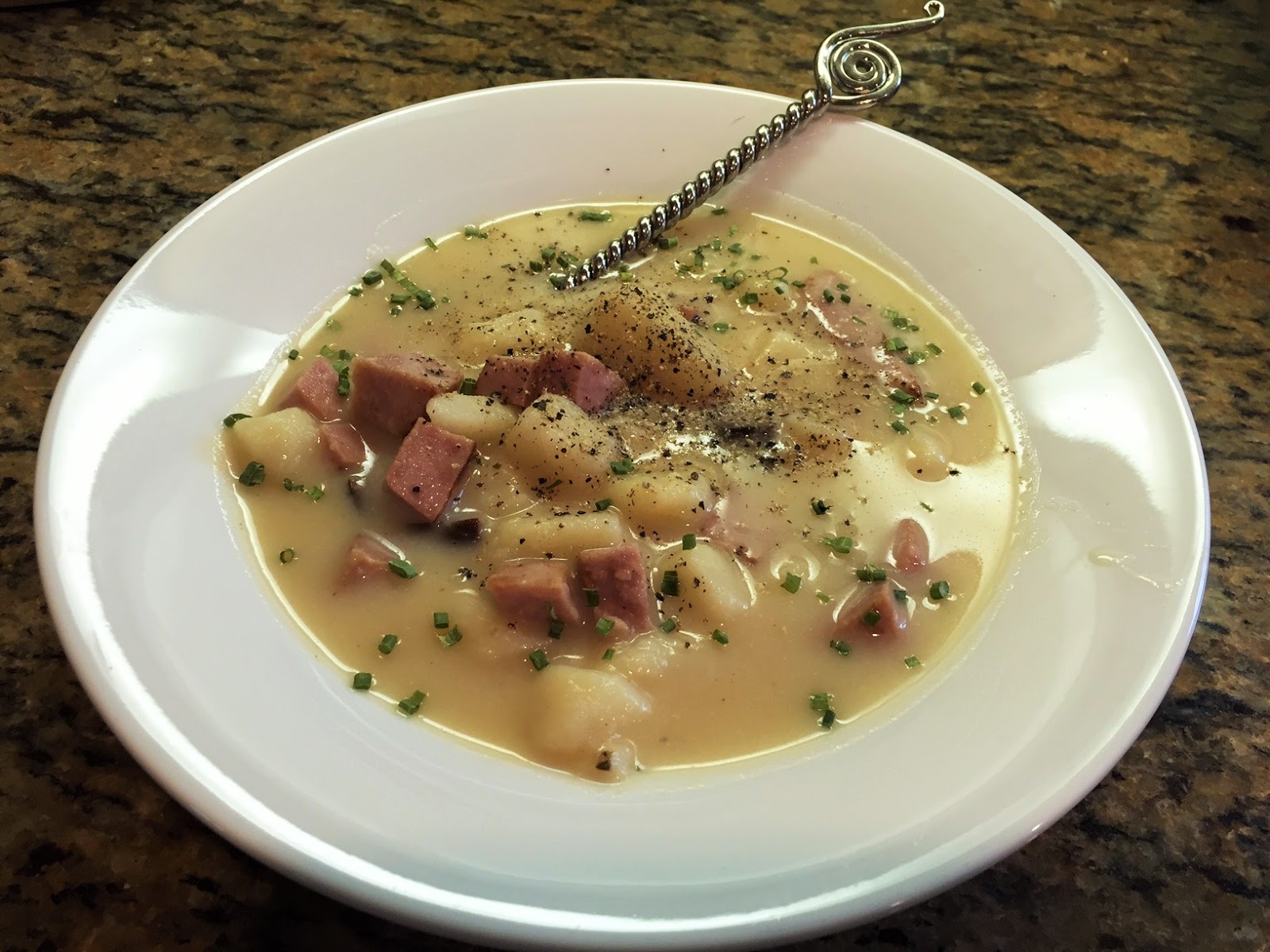 Enjoy Life and Cook! Cheesy Ham and Potato Soup
