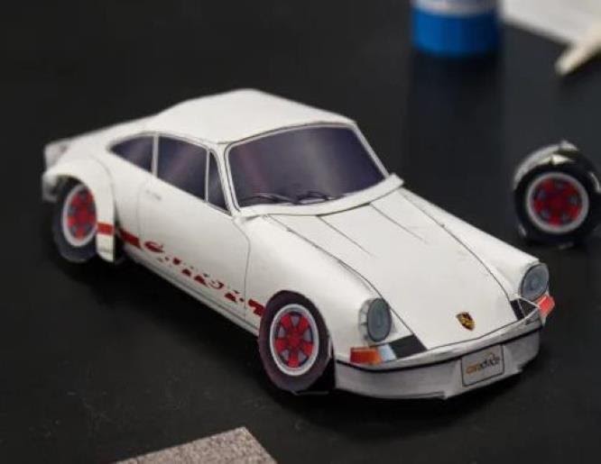 Papermau 1972`s Porsche Carrera 911 Miniature Paper Model By Car Advice