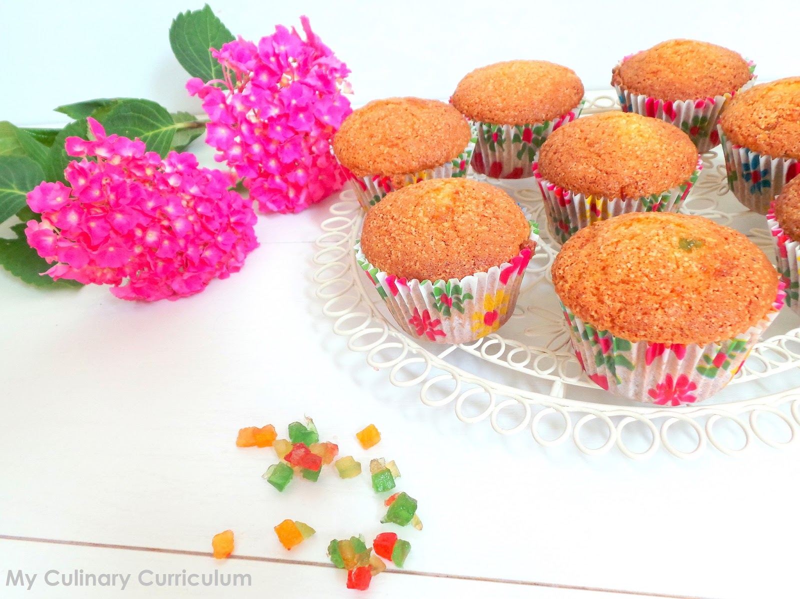 My Culinary Curriculum Muffins aux fruits confits (Muffins with