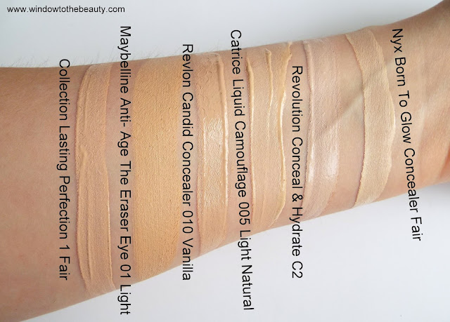 Nyx Born To Glow Concealer Fair vs Revolution Conceal & Hydrate C2