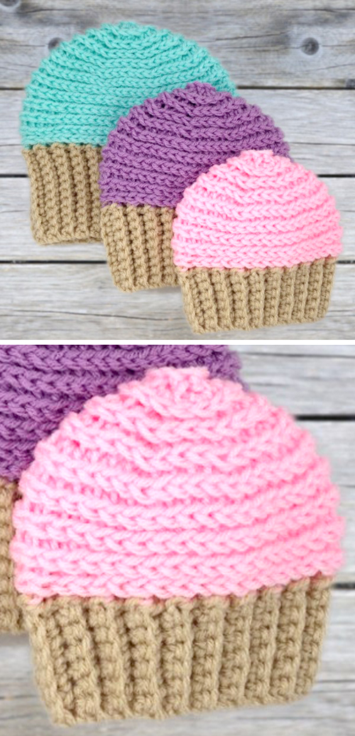 Beautiful Skills Crochet Knitting Quilting Cupcake Beanie Hat beautiful-skills-crochet-knitting-quilting-cupcake-beanie-hat