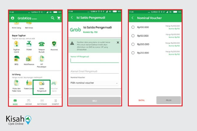 Cara Top Up Grab