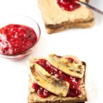 Rhubarb Jelly Sandwich: This is the upgraded version of the traditional peanut butter and jelly sandwich. It is made with homemade rhubarb jam and banana. Rhubarb Jelly Sandwich: This is the upgraded version of the traditional peanut butter and jelly sandwich. It is made with homemade rhubarb jam and banana.