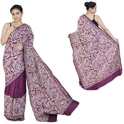 Pure Silk Sari from Bengal