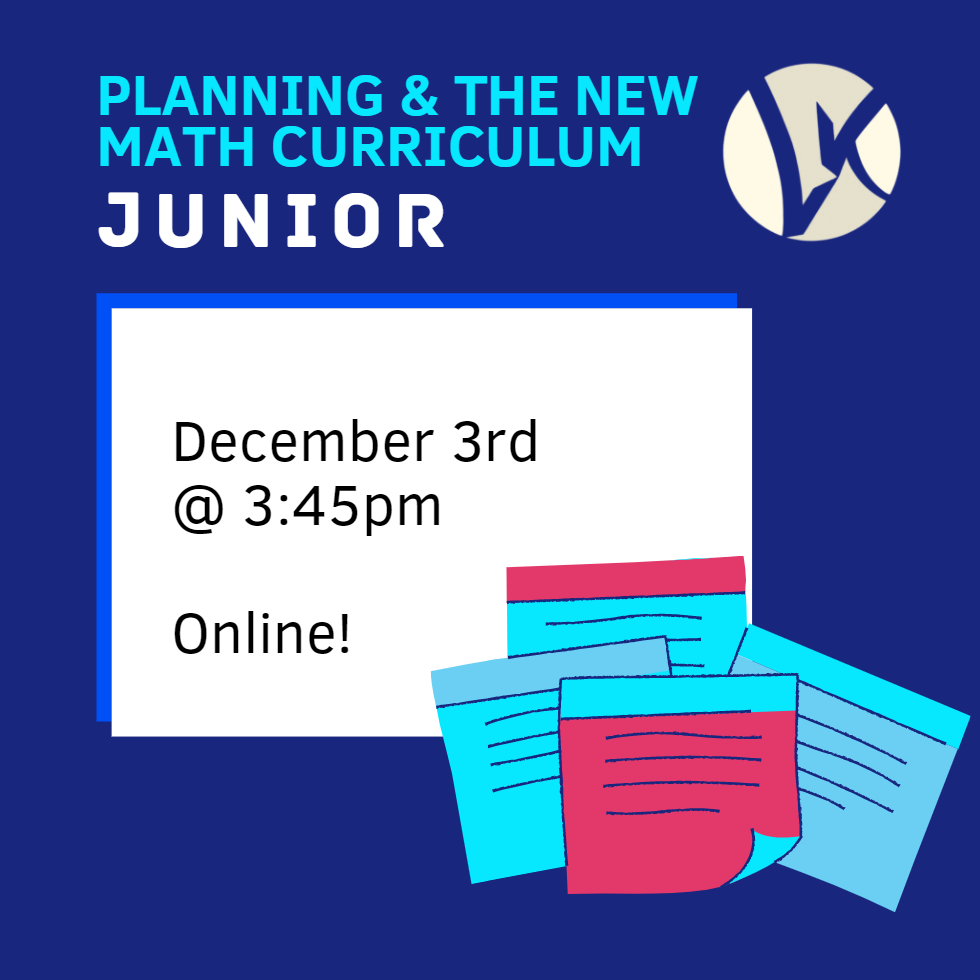 LKDSB Elementary Program Department Planning & The New Math Curriculum