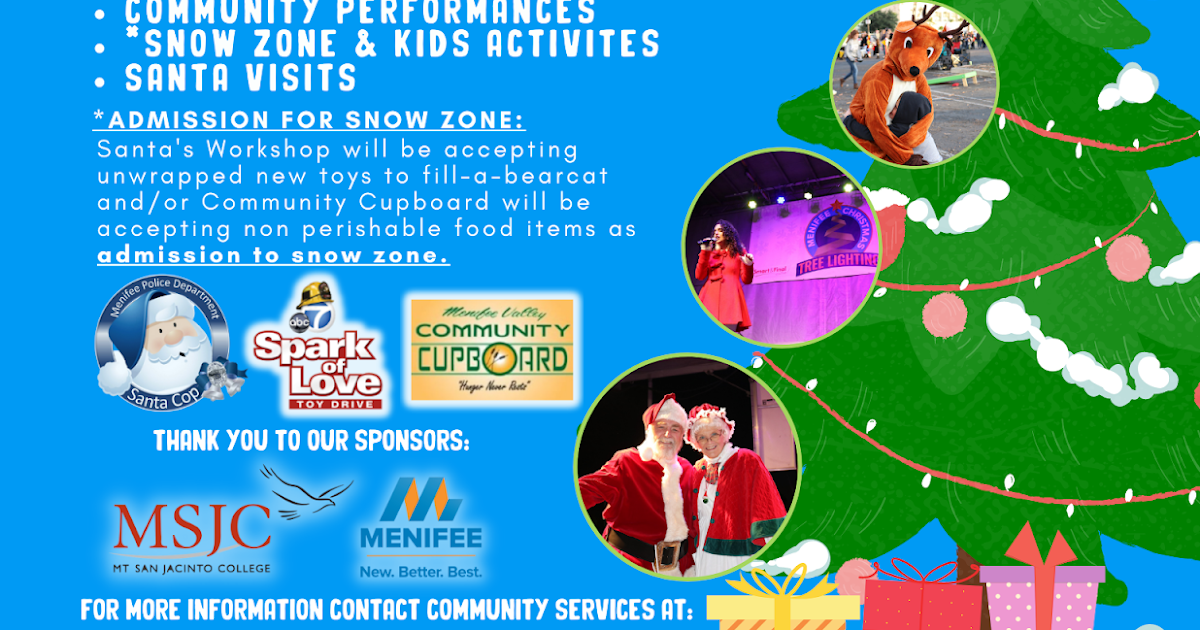 Tree lighting event includes celebrity meet and greet Menifee 24/7