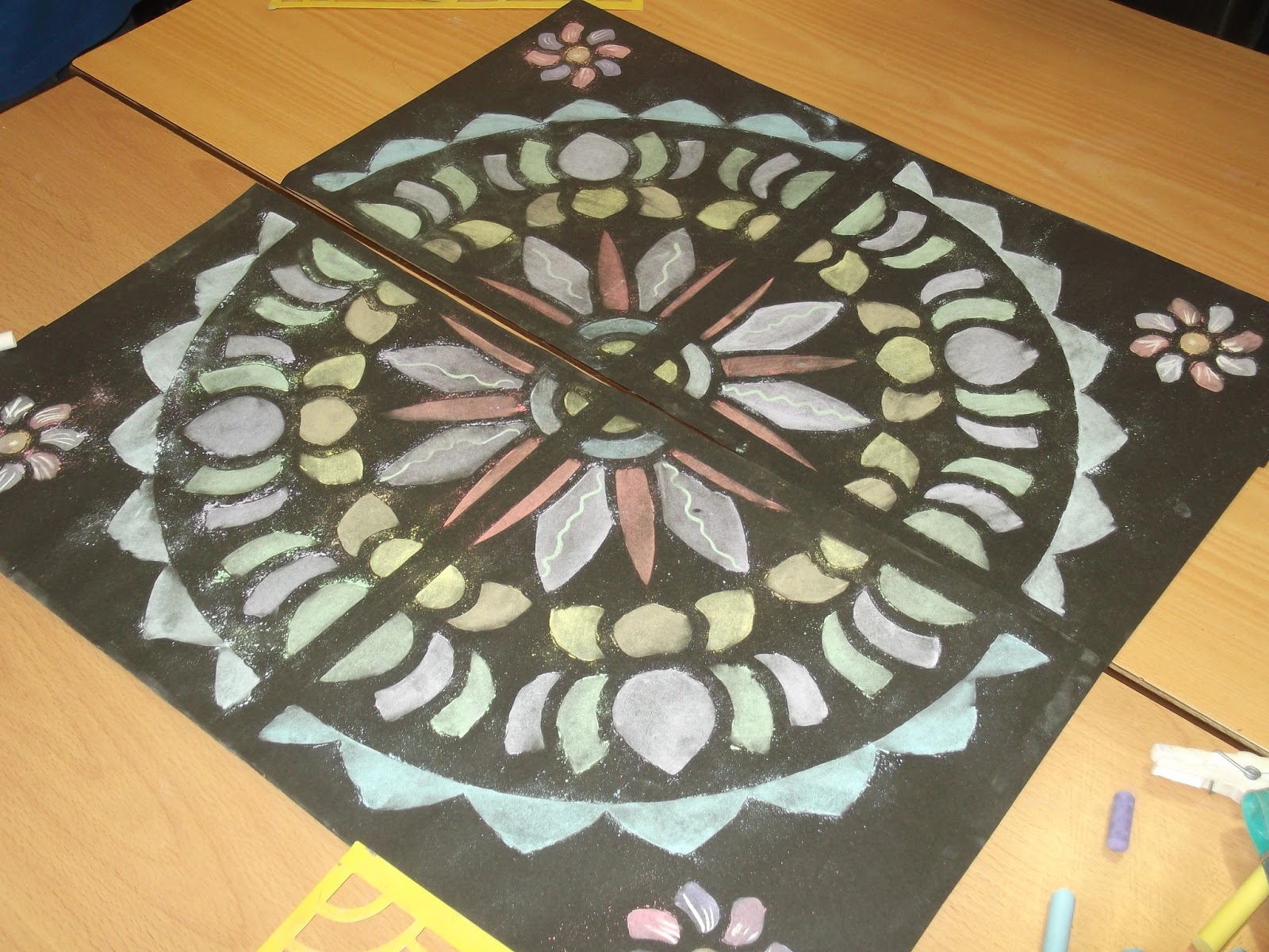 Kestrel Class: Rangoli Inspired Art Work