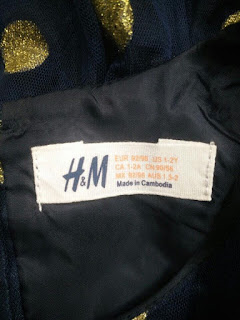 Đầm dự tiệc xuất xịn dư hiệu H&*, made in cambodia.