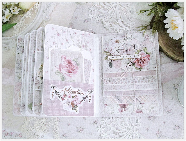 Kalalayaa's Art Stuido: Romantic roses - Shabby chic mini album - Maja ...