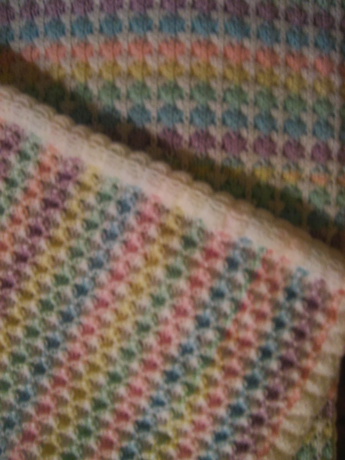Diana natters on... about machine knitting Another Baby Blanket
