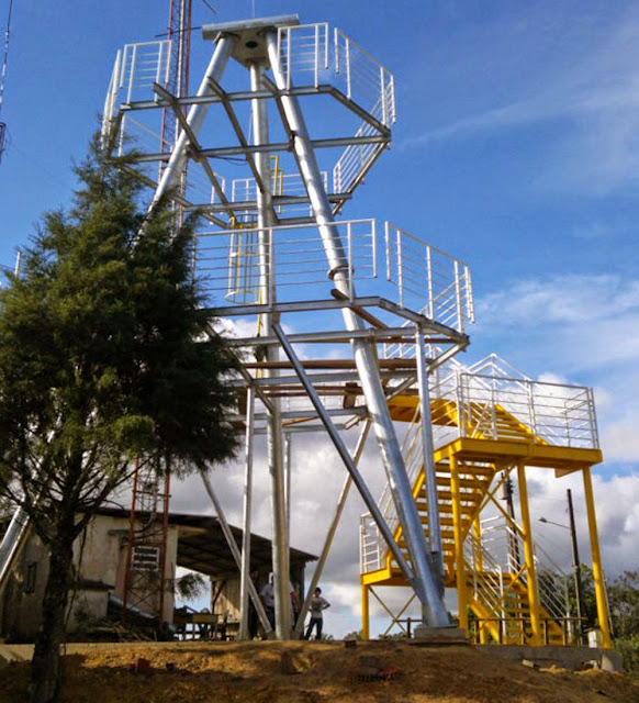 Plataforma da maior tirolesa do mundo