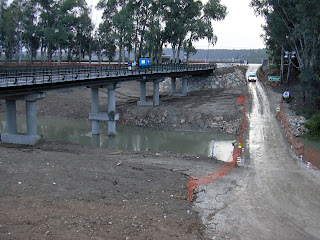 Construcción del nuevo puente de La Greduela (noviembre de 2005)