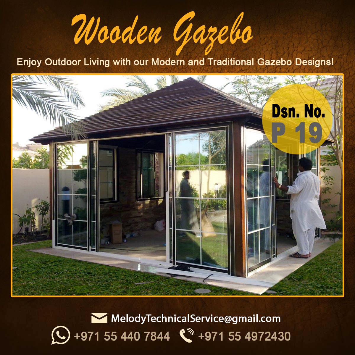 Wooden Gazebo in Dubai Melody Landscaping UAE Gazebo Design Dubai