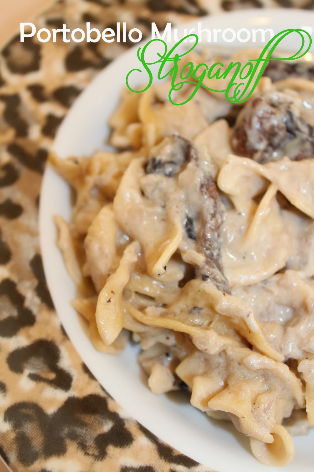 The Harris Sisters Portobello Mushroom Stroganoff