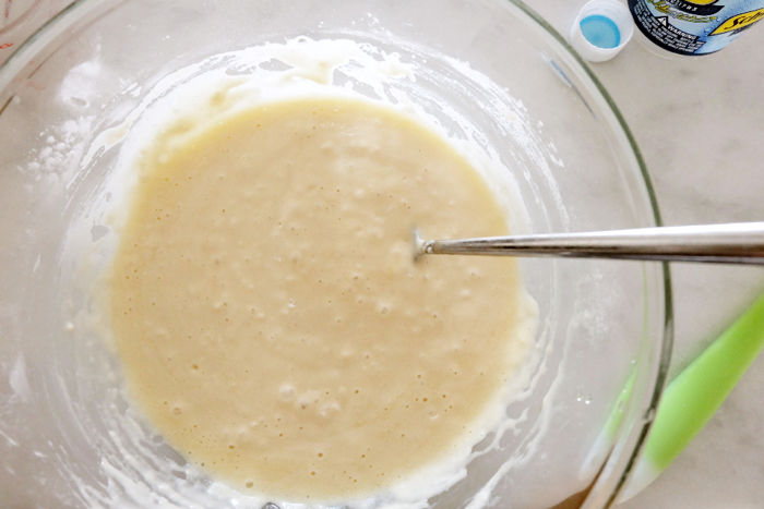 blended puff batter