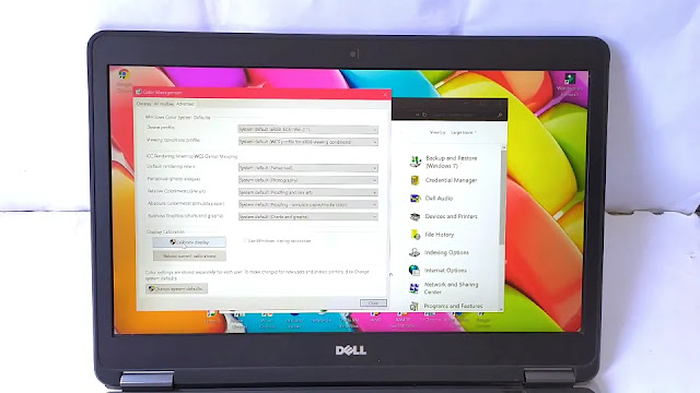 click on calibrate display here calibrate display windows 10