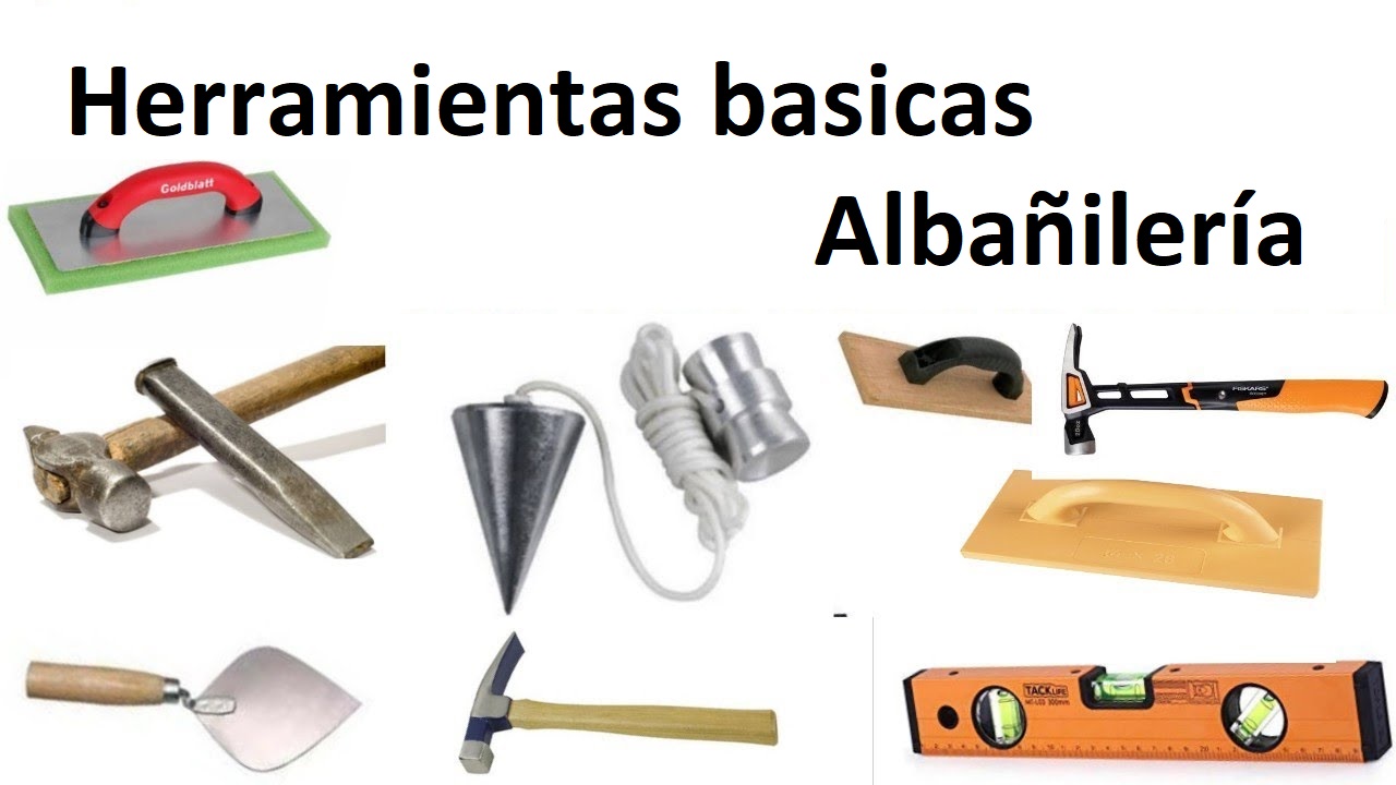 Albañileria en equipos, materiales, herramientas, preparacion y