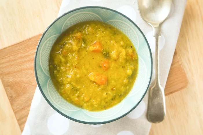 carrot, lentil and kale soup