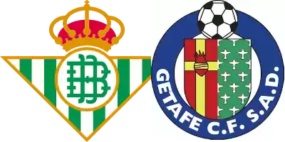 Pronóstico y análisis Betis vs Getafe La Liga 19-2-21 escudos de betis y getafe cf