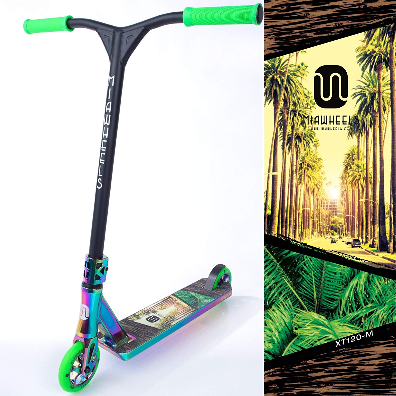 Kick Stunt Scooters MIAWHEELS XT120 Stunt Scooter NEOChrome 120MM